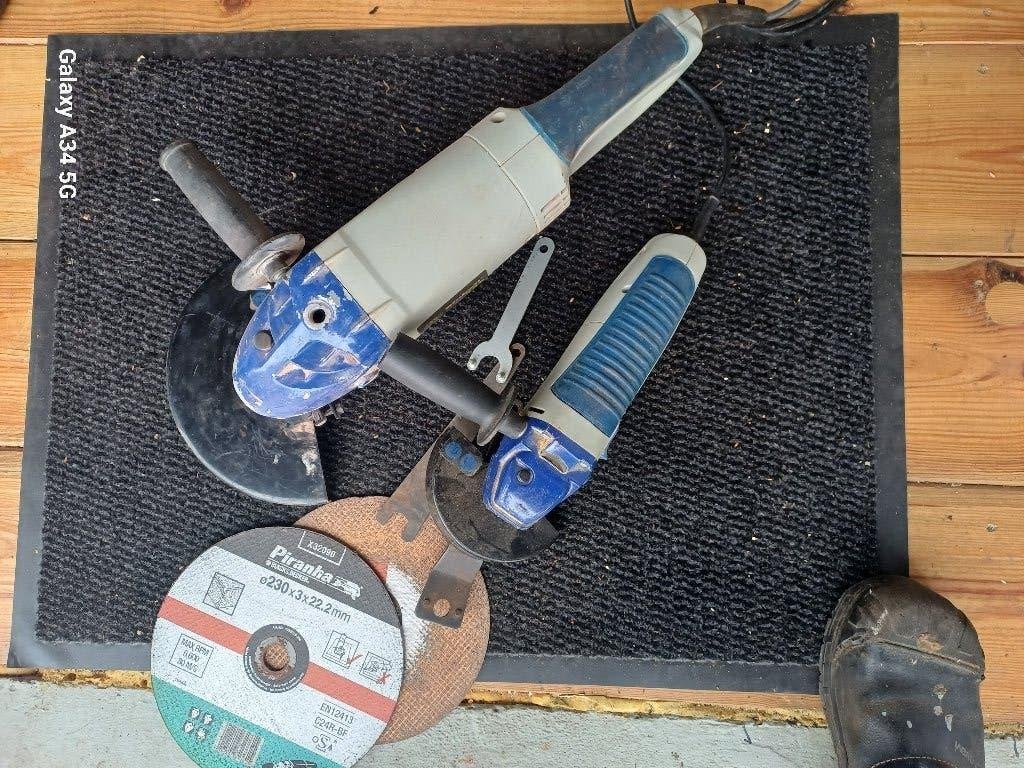 Einheil haakse slijpers set 230&125mm gebruikt, Ophalen of Verzenden, Gebruikt, Haakse slijper
