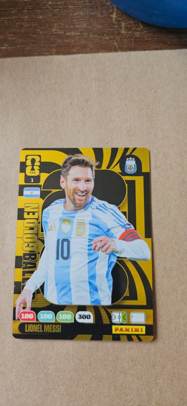 Lionel Messi Panini FIFA Golden Ball Spelerskaart, Verzamelen, Sportartikelen en Voetbal, Ophalen