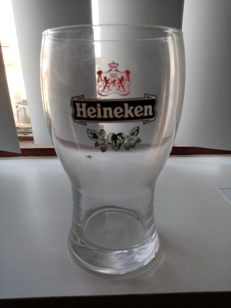Heineken export 0,5 ltr bierglas, Ophalen of Verzenden, Nieuw, Glas of Glazen, Heineken