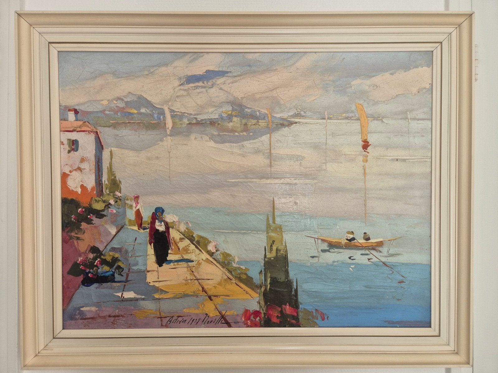 Schilderij Olieverf op doek - Adria - Mediterrane Kust, Maritiem / water, Doek, Impressionistisch, Ophalen of Verzenden