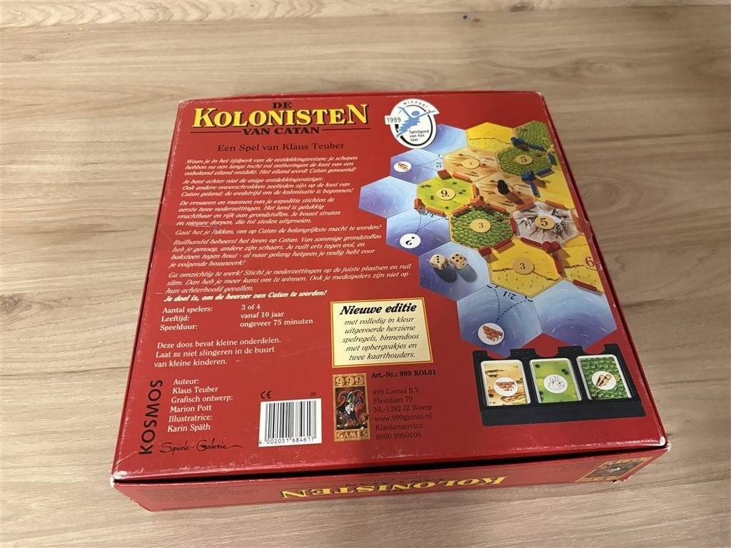 de kolonisten van catan houten editie - s4234, Verzenden, Zo goed als nieuw