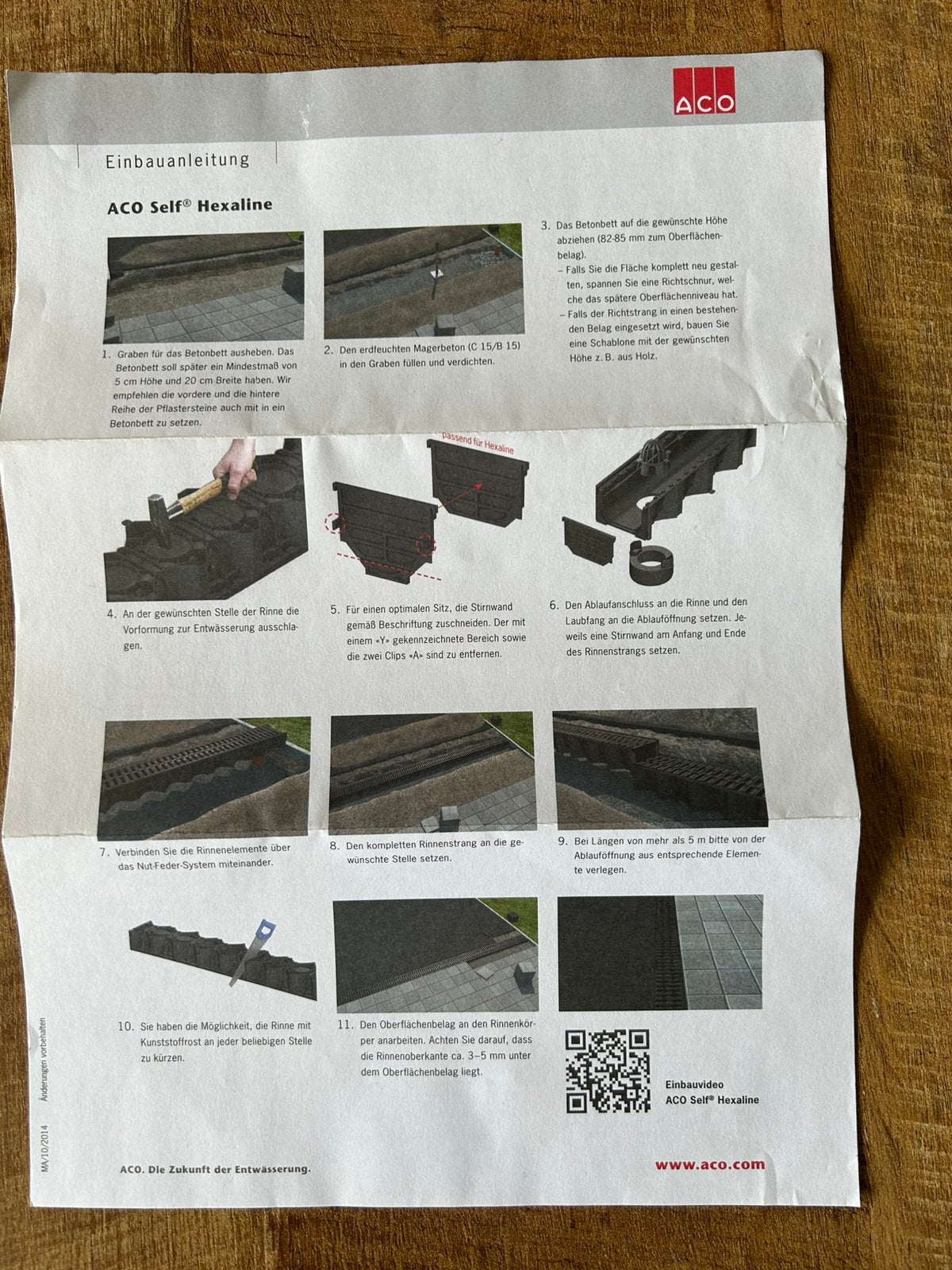 ACO HEXALINE ROOSTERGOOT SET, 2 tot 4 meter, 60 tot 80 mm, Nieuw, Ophalen of Verzenden