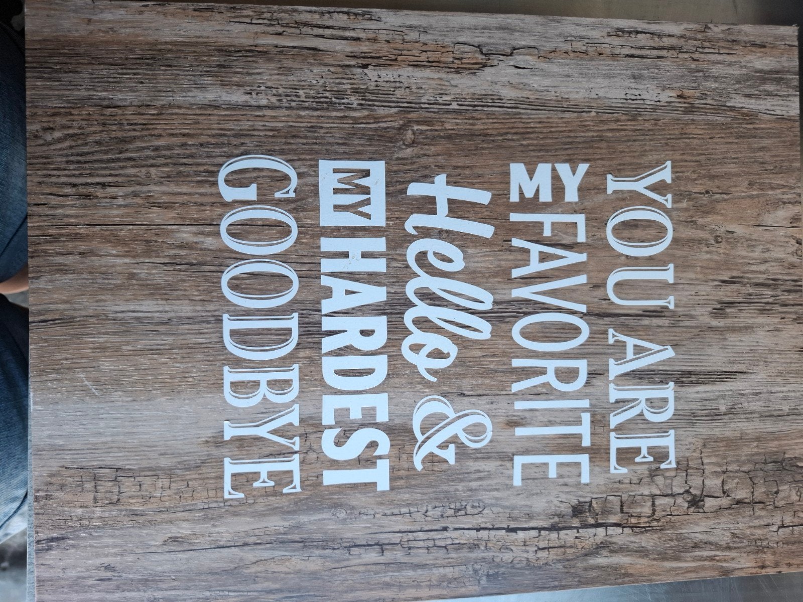 Decoratief tekstbord met inspirerende quote, Tekstbord, Gebruikt, Met ophangmogelijkheid, Ophalen of Verzenden