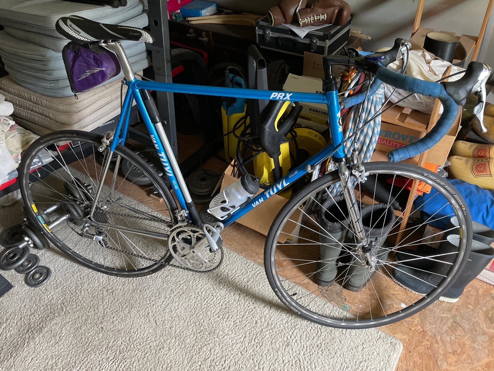 Van Tuyl PRX Racefiets met Dura-Ace onderdelen, 28 inch, Gebruikt, 10 tot 15 versnellingen, Aluminium