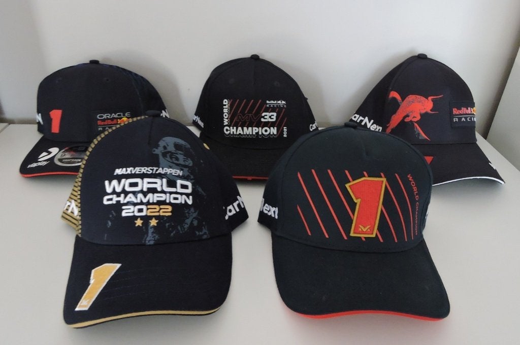 max verstappen caps petten, Verzamelen, Automerken, Motoren en Formule 1, Ophalen of Verzenden, Zo goed als nieuw, Formule 1