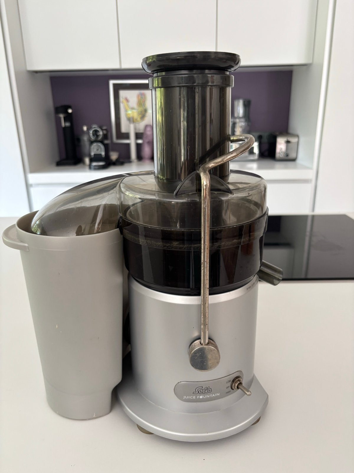 Solis Juice Fountain sapcentrifuge - Zo goed als nieuw, Witgoed en Apparatuur, Juicers, Ophalen, Zo goed als nieuw, Elektrisch