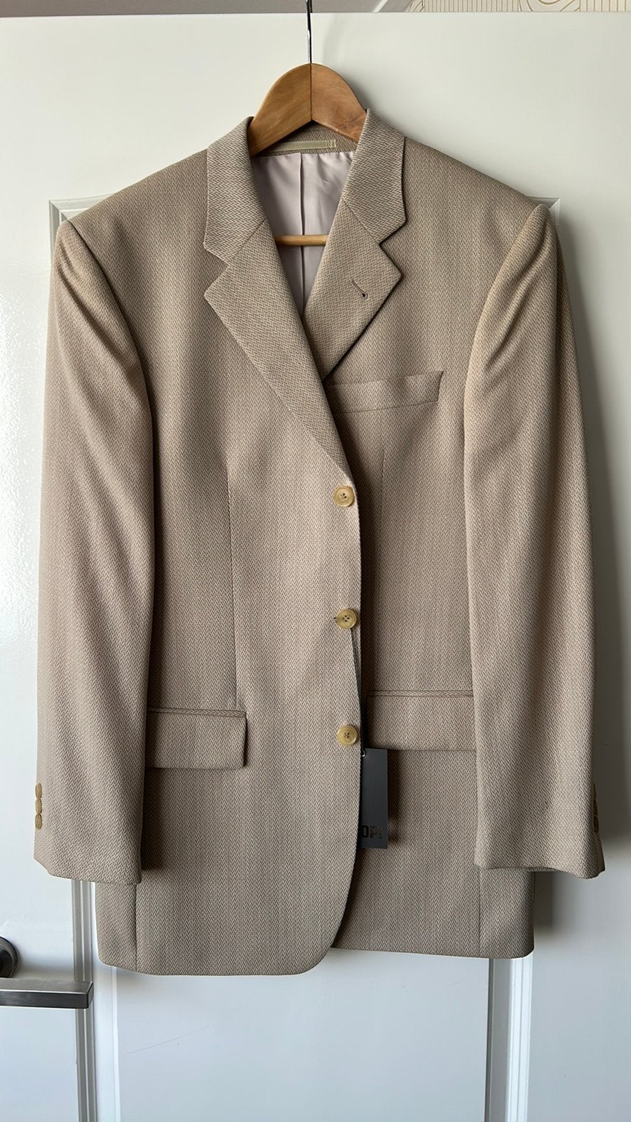 Super mooi nieuw colbert van JOOP MAAT 48  Zandkleurig, Ophalen of Verzenden, Zo goed als nieuw, Maat 48/50 (M), Blauw