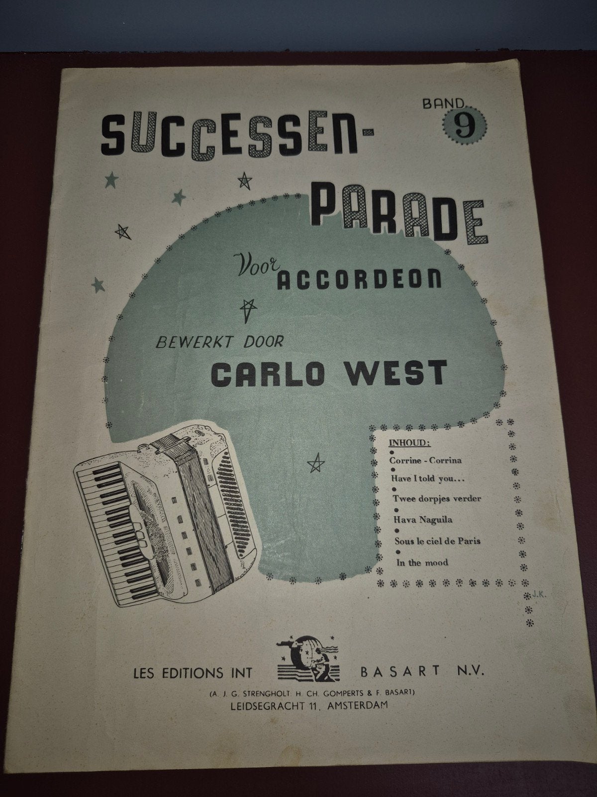 Successen-Parade voor Accordeon - Band 9, Ophalen of Verzenden