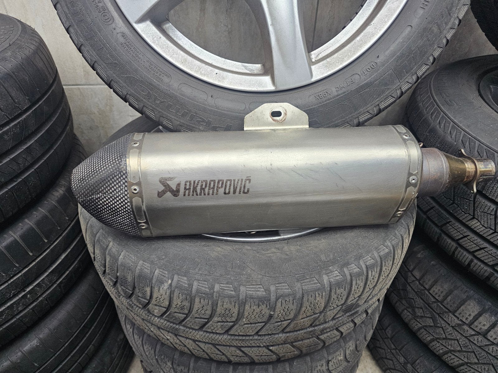 Akrapovic uitlaatdemper motorfiets - Gebruikt, Ophalen of Verzenden
