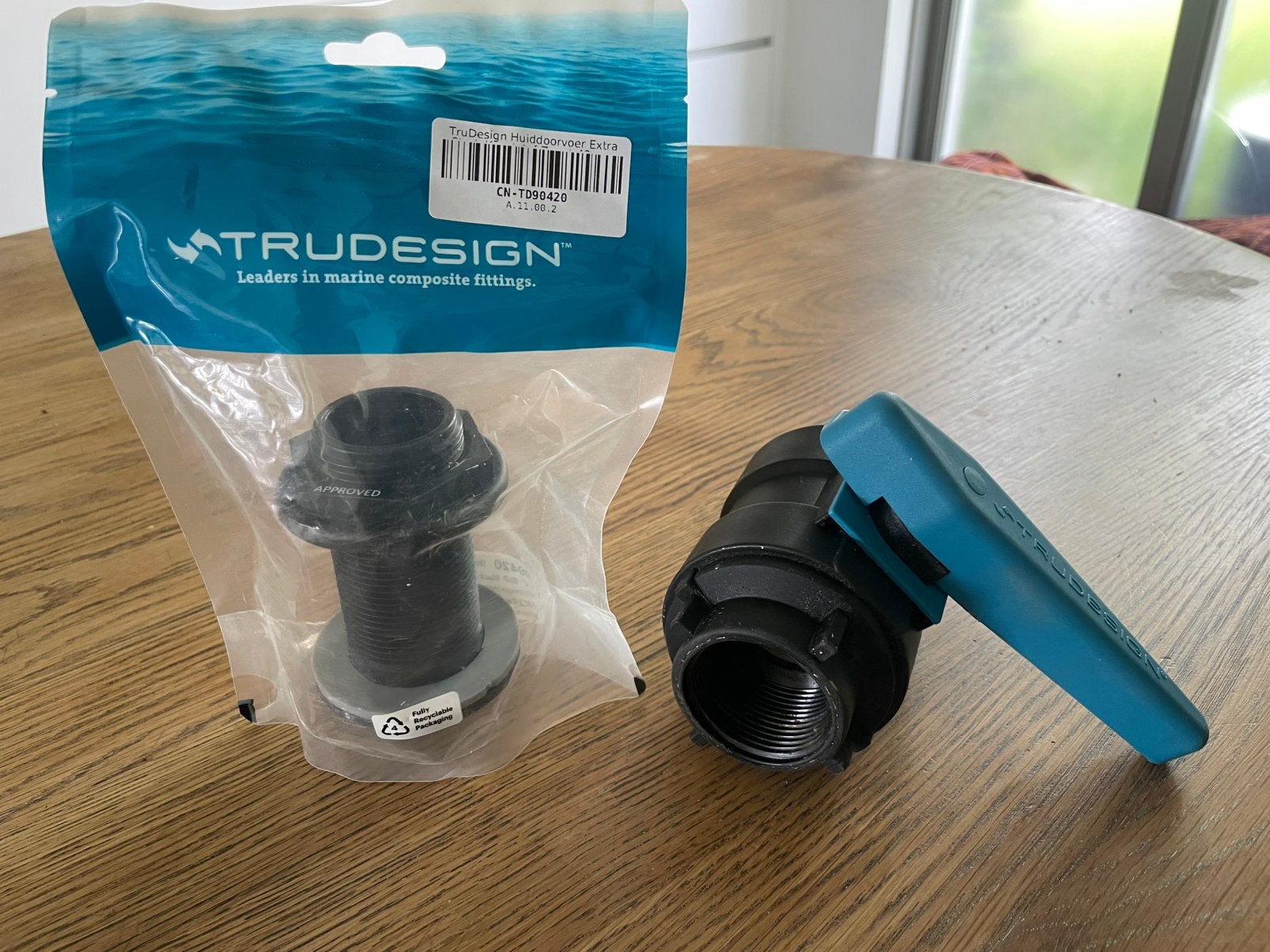 Trudesign Marine Afsluiter en Huiddoorvoer, Watersport en Boten, Accessoires en Onderhoud, Ophalen of Verzenden, Nieuw, Motor en Techniek