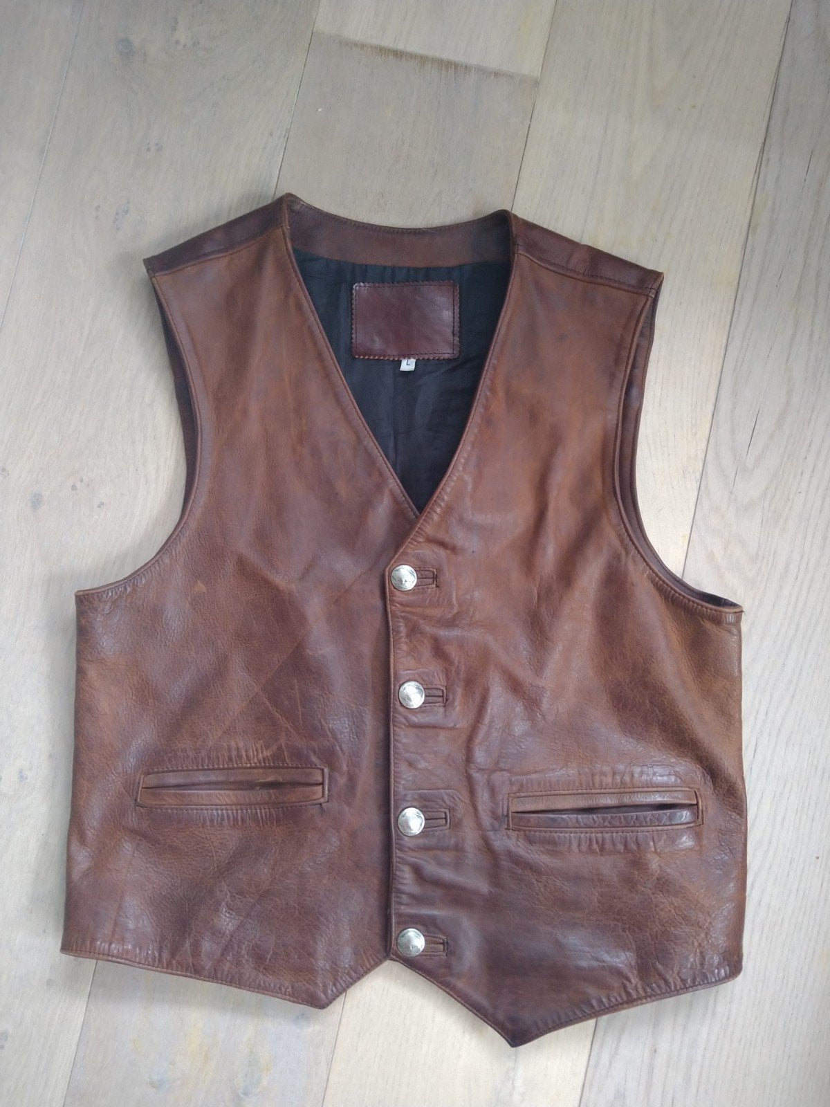 Gilet van Buffalo leer, Kleding | Heren, Ophalen of Verzenden, Gedragen, Onbekend