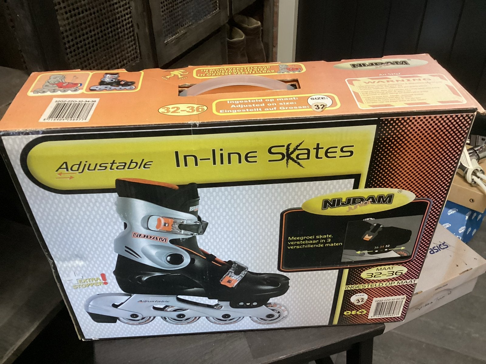 Nijdam verstelbare inline skates maat 32-36, Overige merken, Verstelbaar, Kinderen, Nieuw