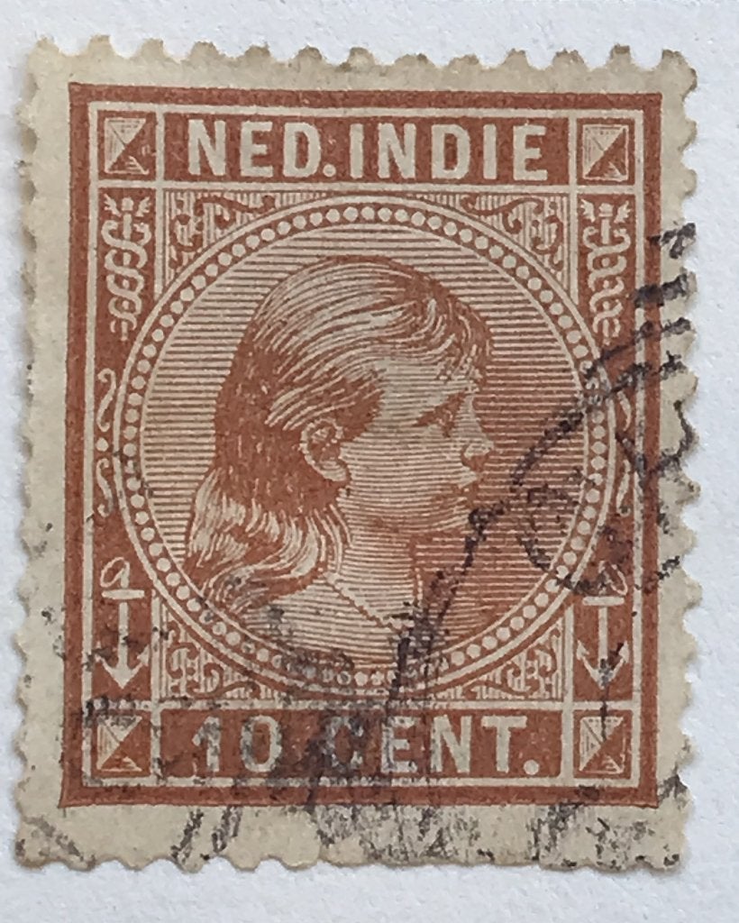 postzegels Nederlands-Indië nvph nr. 23 10 cent, Verzenden, Gestempeld, Nederlands-Indië