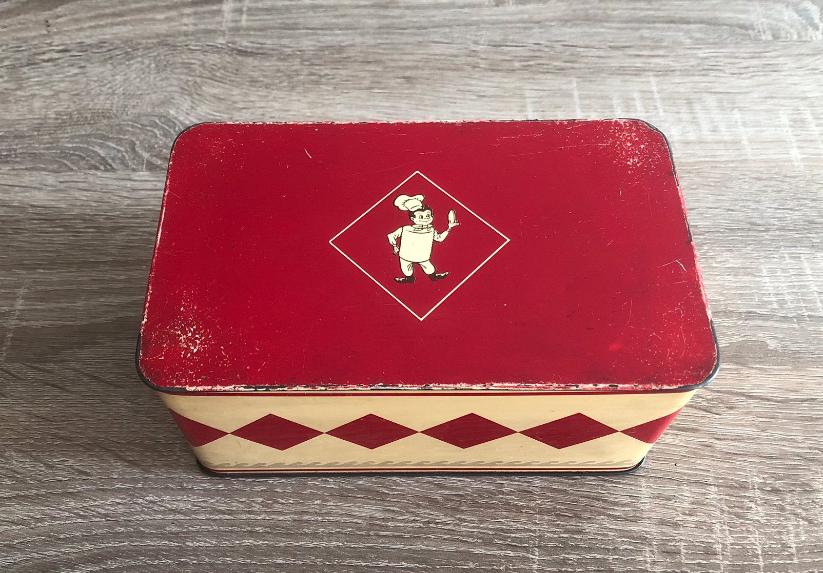 Vintage blik Bolletje, Ophalen of Verzenden, Zo goed als nieuw, Overige