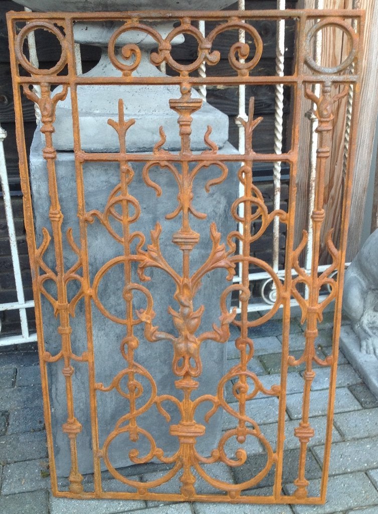 Deurrooster jugendstil gietijzer 100/60 in twee kleuren., Ophalen of Verzenden