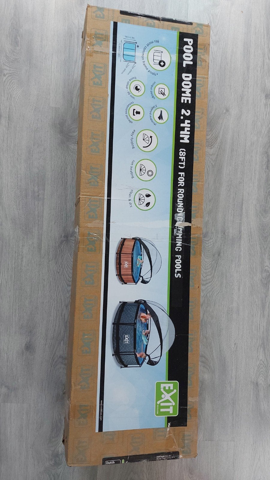 EXIT Toys Pool Dome 2.44m voor ronde zwembaden, Ophalen, Overige typen, Rond, Nieuw