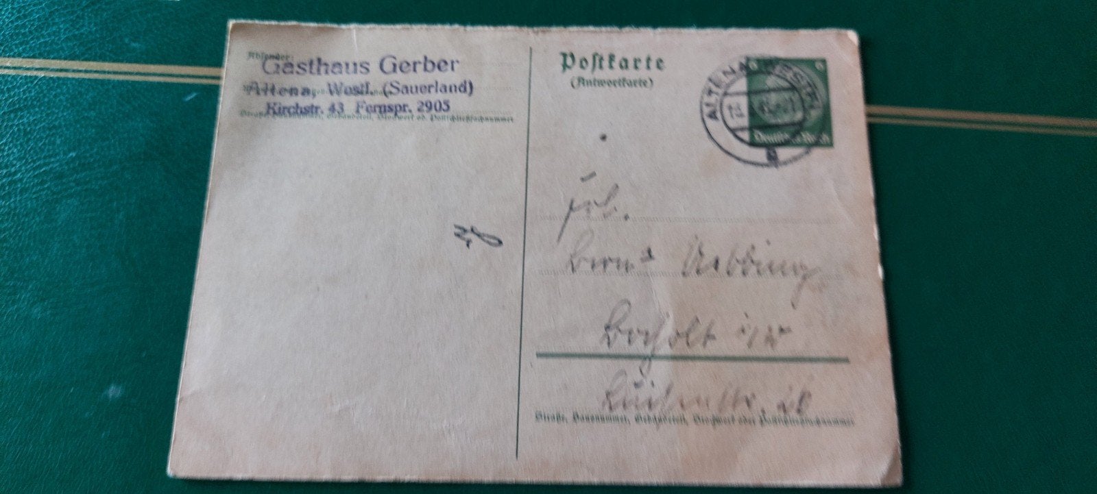 Duitse rijk briefkaart, Ophalen of Verzenden, Briefkaart