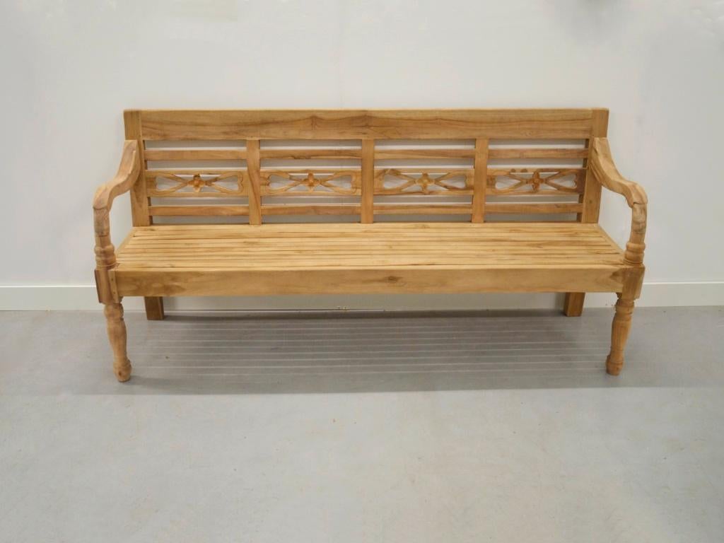 Teak stationsbank / teak tuinbank verschillende afmetingen, Tuin en Terras, Tuinbanken, Verzenden, Nieuw, Teakhout