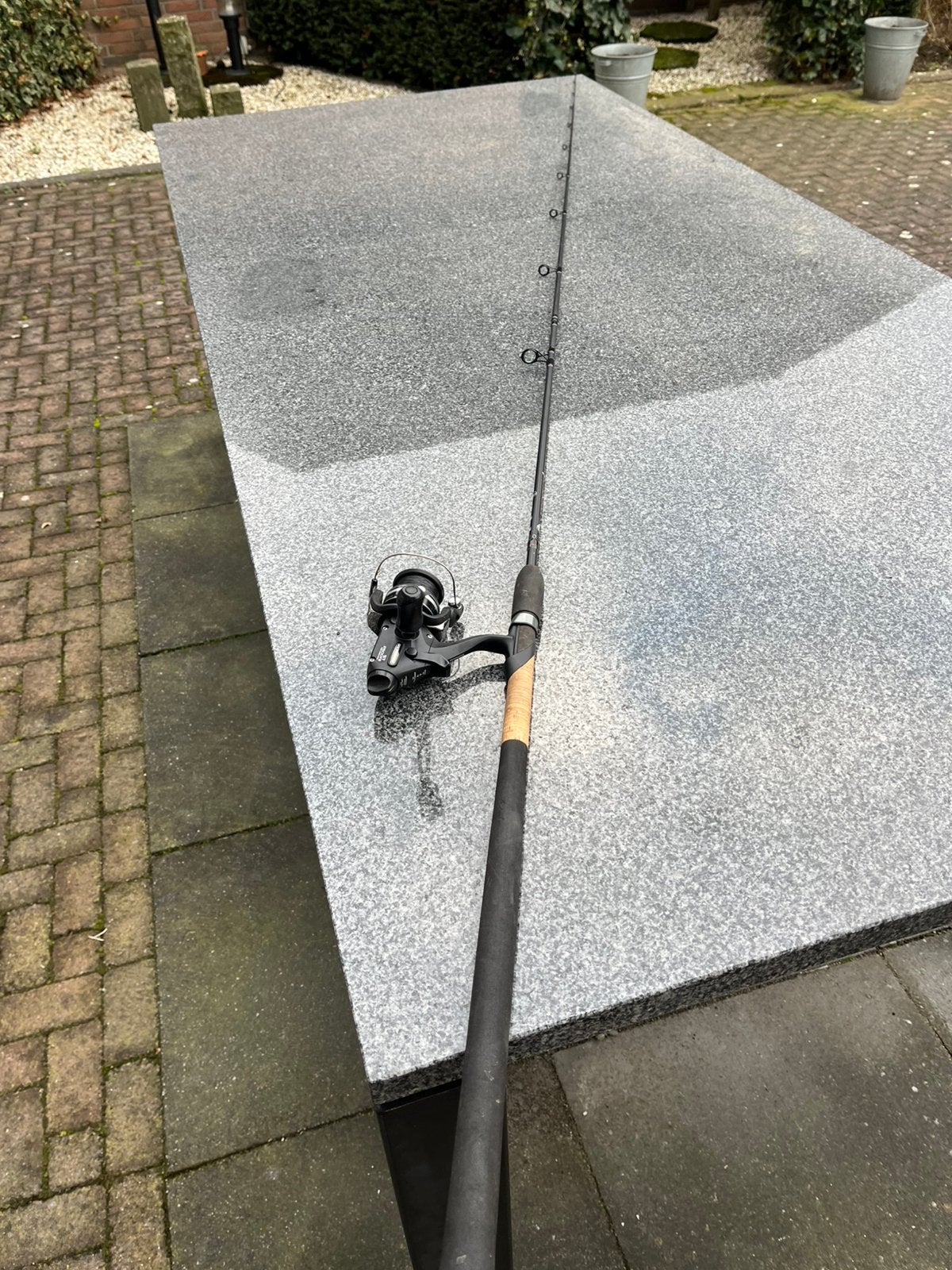 Shimano Vengeance Winkle Picker 2.70m 40g met Molen, Ophalen of Verzenden, Gebruikt, Complete hengel
