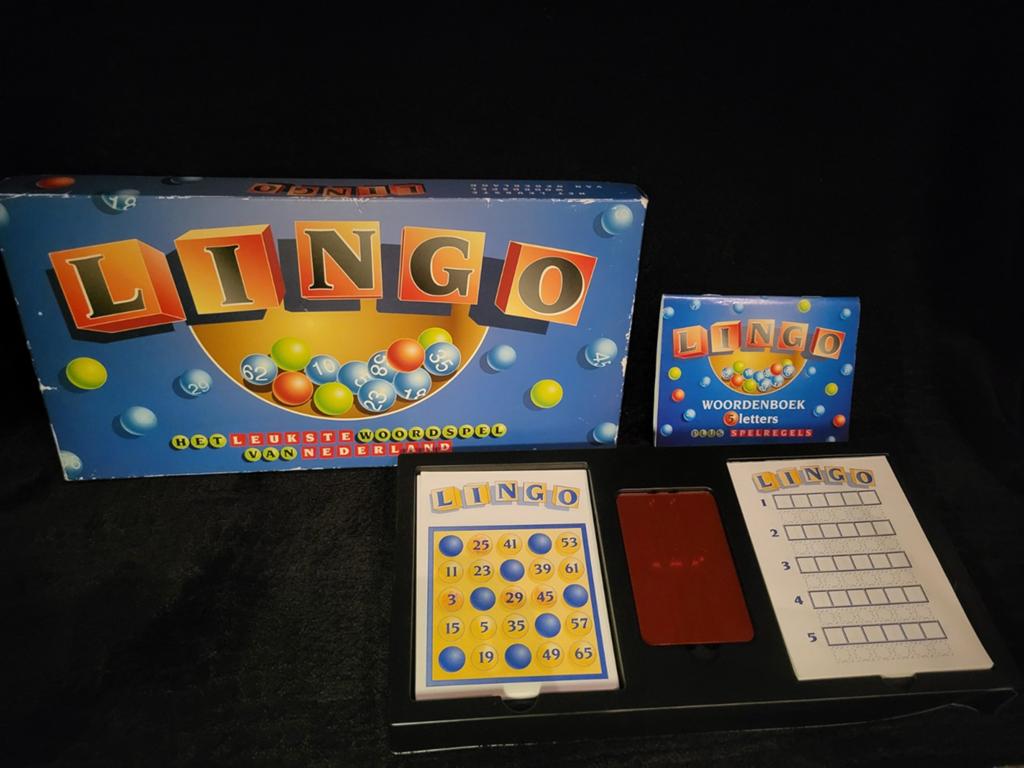 Lingo speelset leuk woordspel - compleet, Hobby en Vrije tijd, Ophalen of Verzenden, Gebruikt