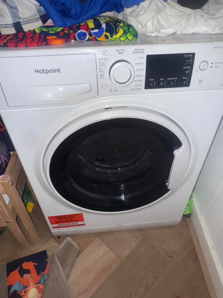 Hotpoint Was-droogcombinatie 8-6 Kg, Witgoed en Apparatuur, Was-droogcombinaties, Zo goed als nieuw, 8 tot 10 kg, 85 tot 90 cm