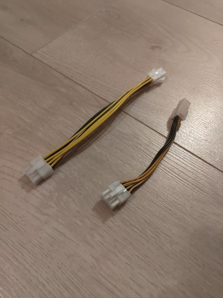 2x 4-pin naar 8-pin CPU adapterkabel, Ophalen of Verzenden, Zo goed als nieuw, Overige typen
