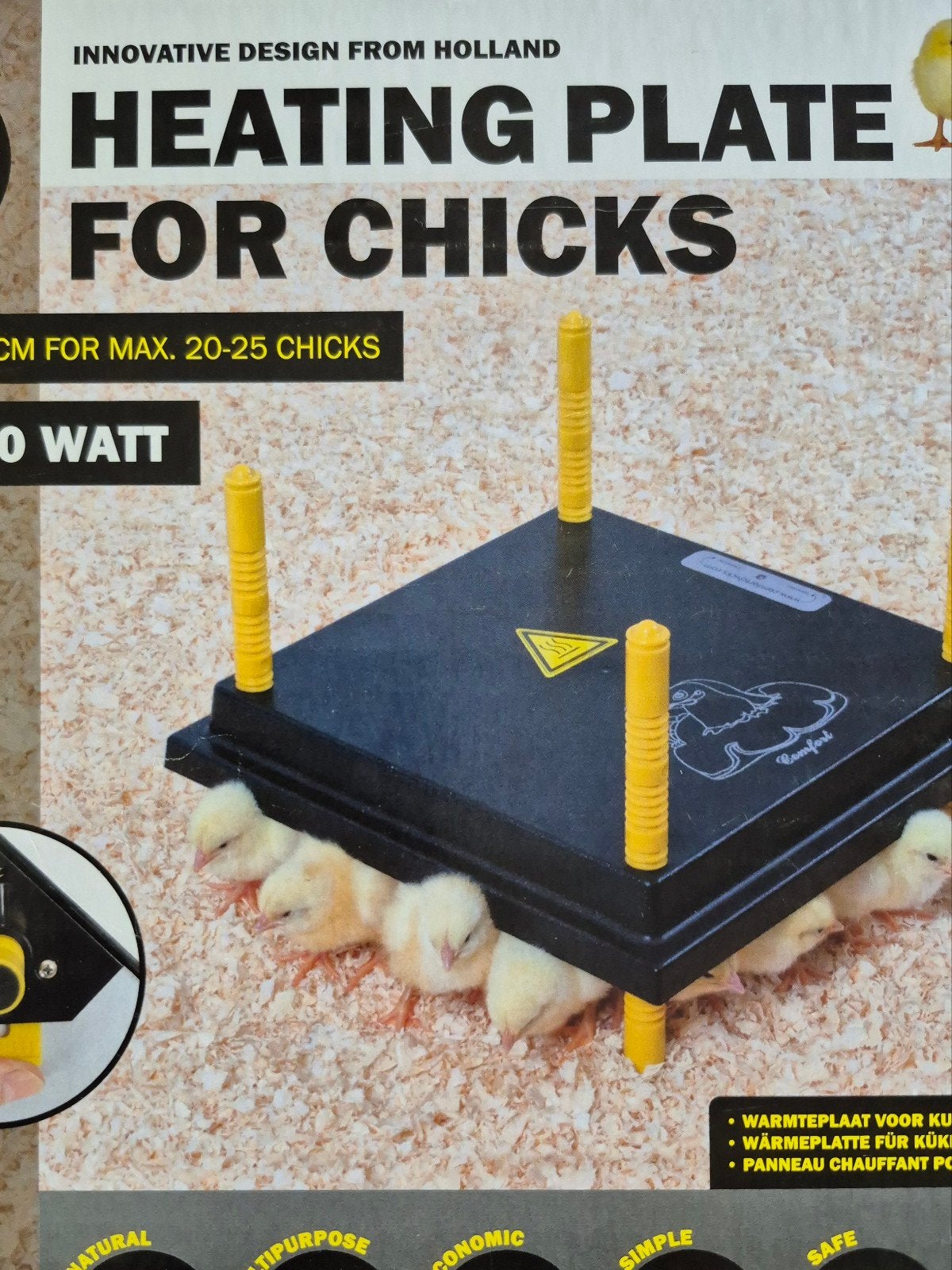 Warmteplaat voor kuikens. 30x30 cm. 20 Watt, Dieren en Toebehoren, Ophalen, Zo goed als nieuw, Broedmachine
