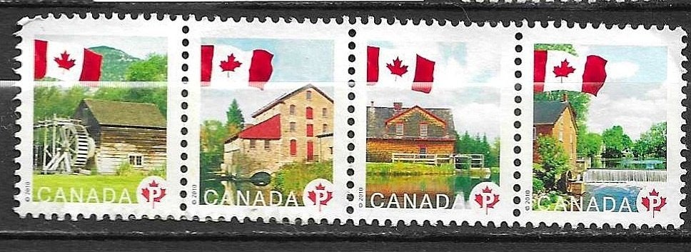 Canada  Postzegelstrip - 2010 Uitgave, Ophalen of Verzenden, Gestempeld, Noord-Amerika