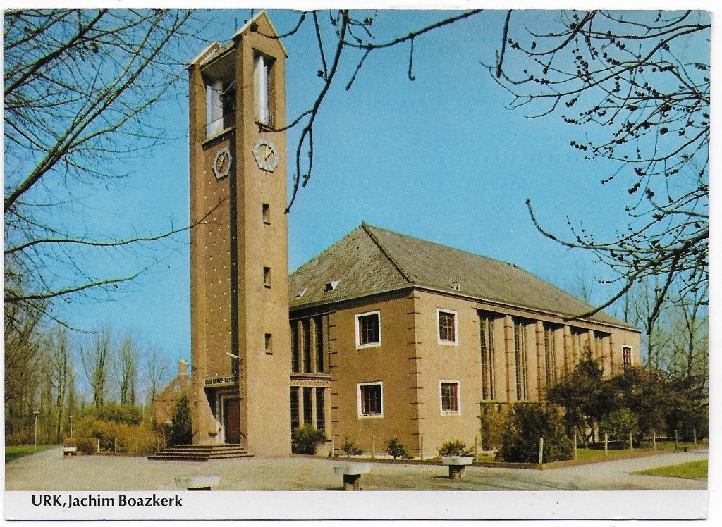 Urk Jachem Boazakerk Ongelopen Ansichtkaart (B8100 ), Verzamelen, Ansichtkaarten | Nederland, Ophalen of Verzenden, 1980 tot heden