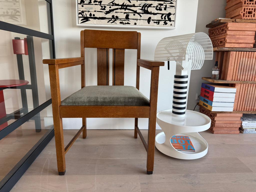 Amsterdamse School Art Deco Lounge Chair, Ophalen of Verzenden, Zo goed als nieuw, Bruin, Eén