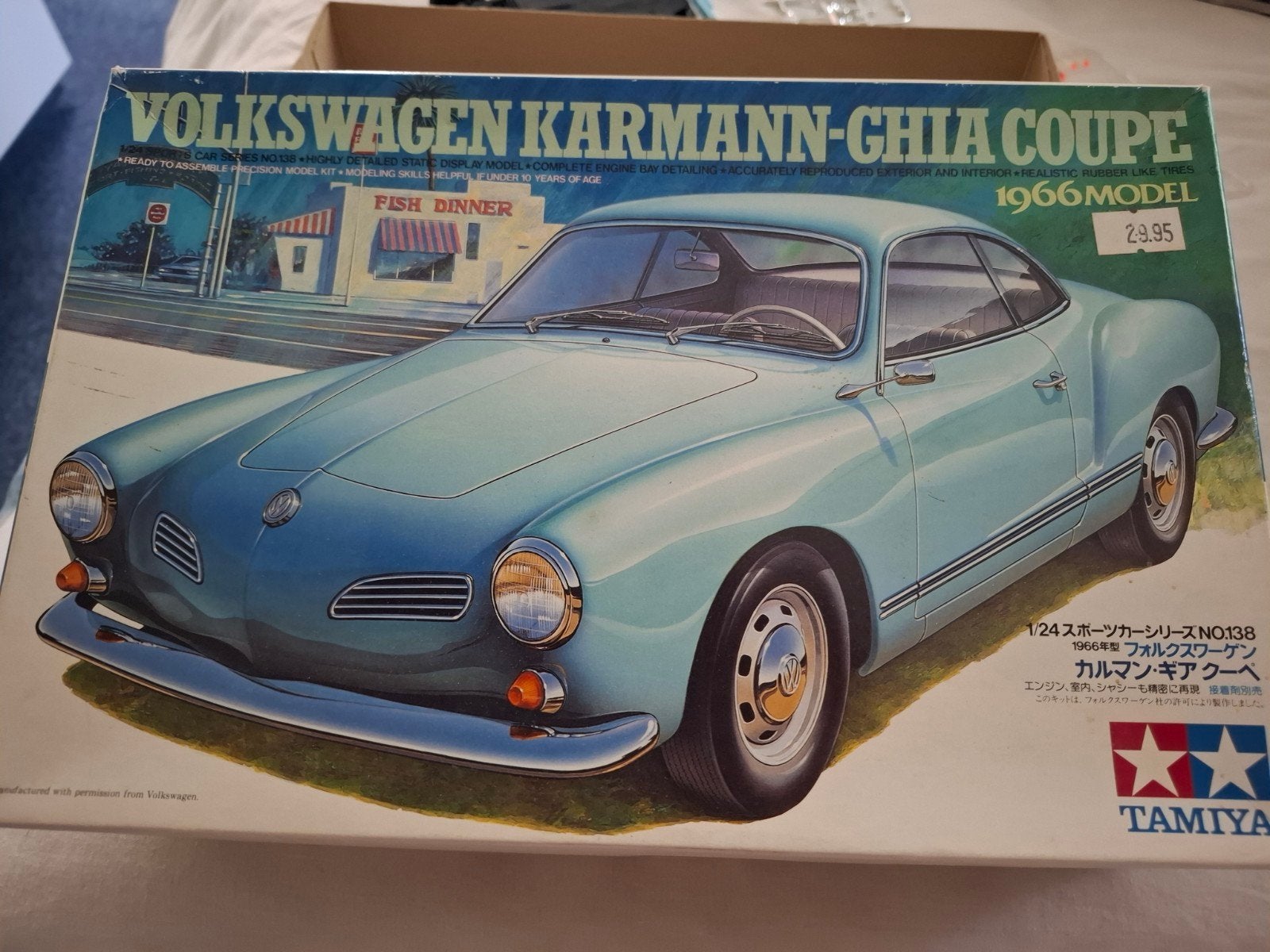 Bouwpakket Volkswagen Karmann-Ghia Coupe, Gebruikt, 1:50 of kleiner, Auto, Ophalen of Verzenden