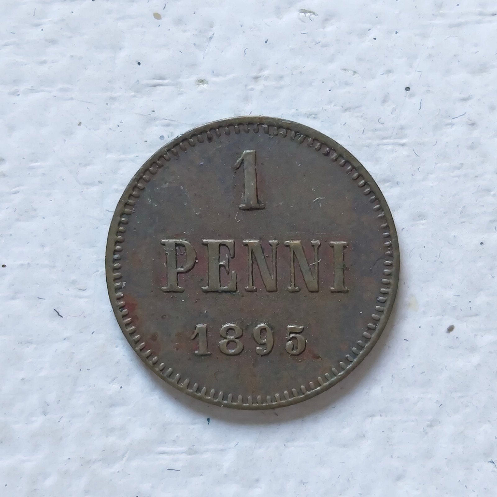 Finland 1 penni 1895, Ophalen of Verzenden, Overige landen