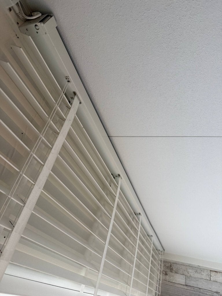 Houten jaloezieën 220 / 150 / 5, Huis en Inrichting, Ophalen, Wit, Gebruikt, Overige merken