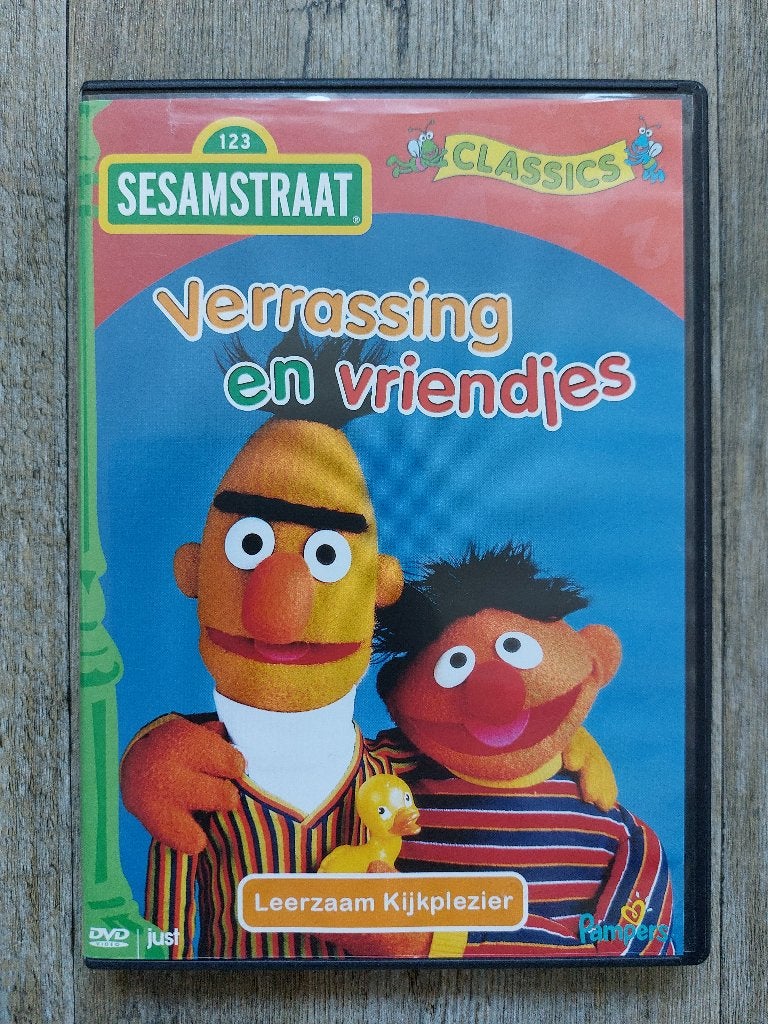 Sesamstraat DVD - Verrassing en vriendjes, Gebruikt, Alle leeftijden, Ophalen of Verzenden, Tv fictie