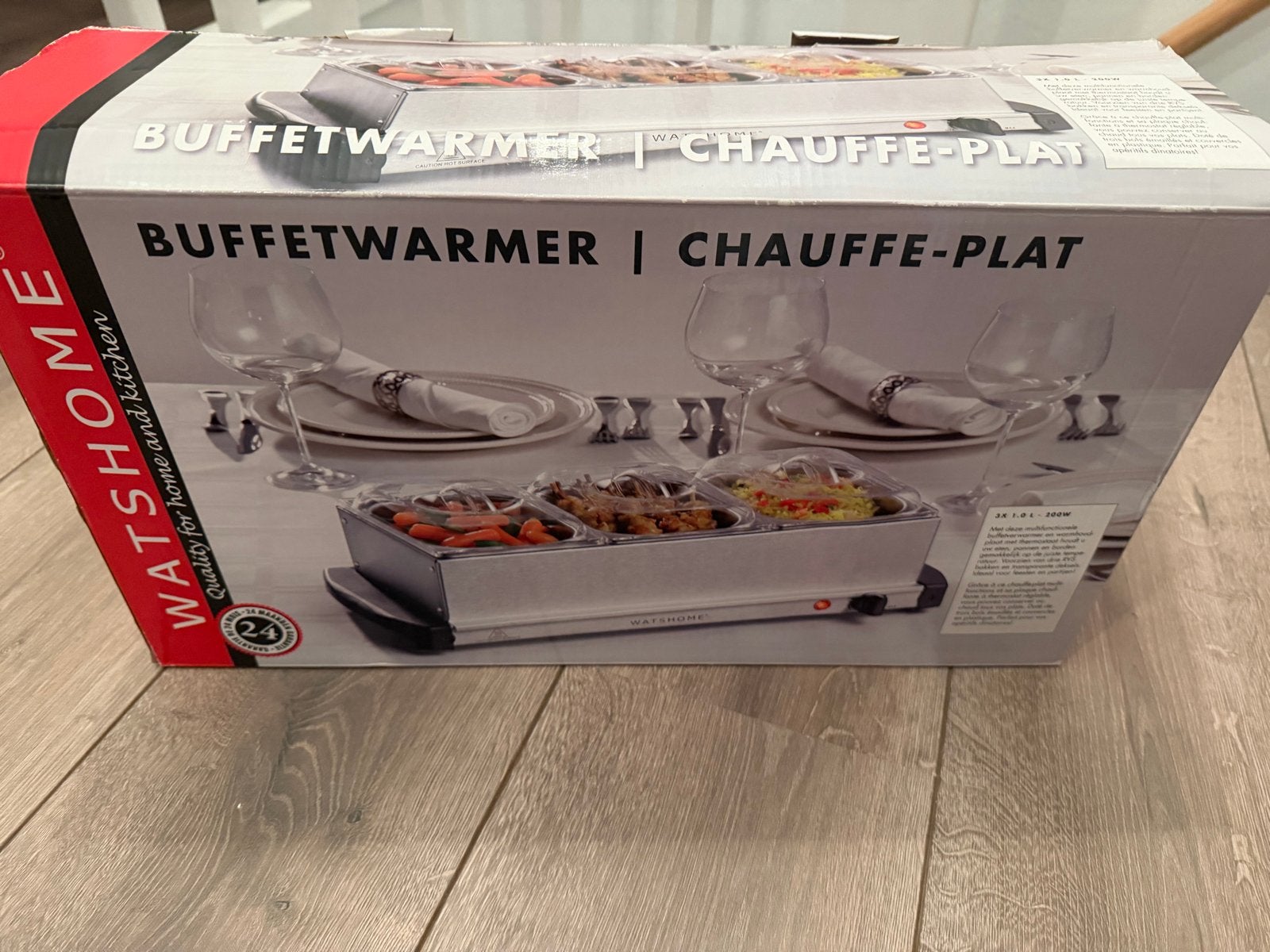 Tristar BP-6283 Buffetwarmer - 3x 1,4L RVS Schalen, Ophalen, Zo goed als nieuw