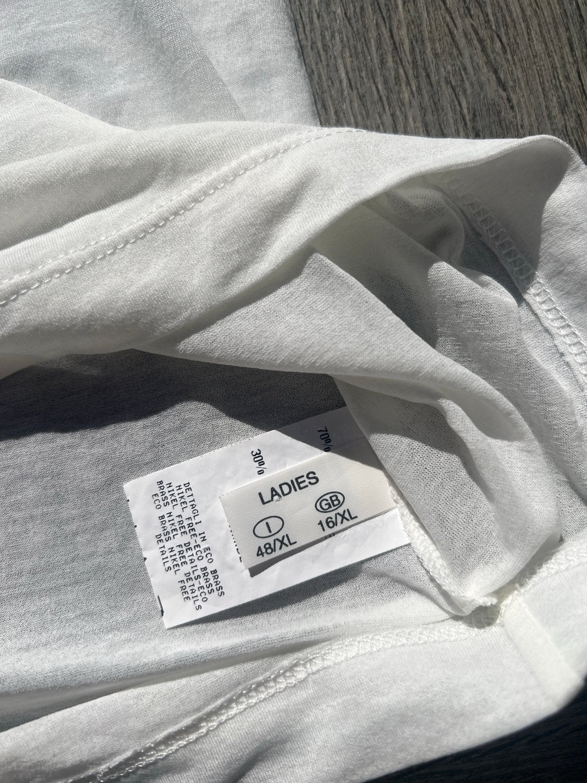 Fabiana Filippi T-shirt met korte mouwen, ecru, maat 42, Wit, Maat 46/48 (XL) of groter, Ophalen of Verzenden, Zo goed als nieuw