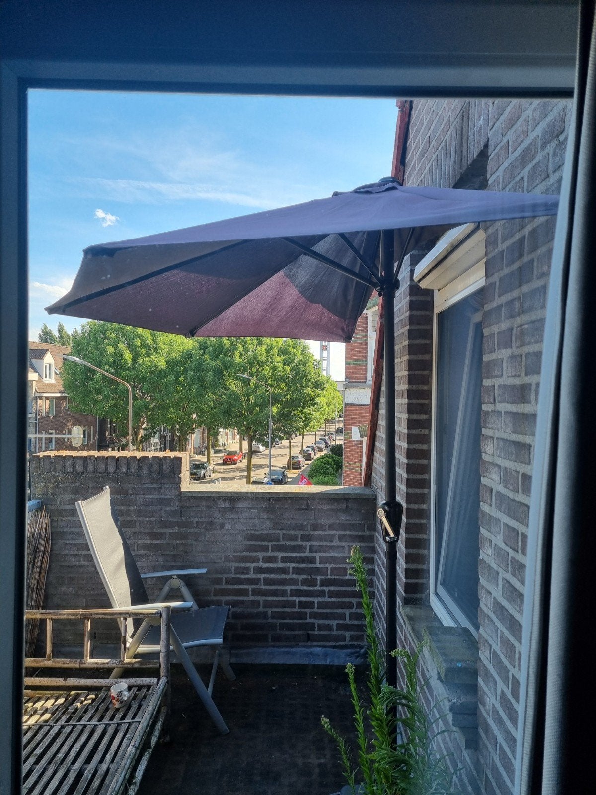 balkonparasol, Tuin en Terras, Zonneschermen, Ophalen, Zo goed als nieuw, Overige typen