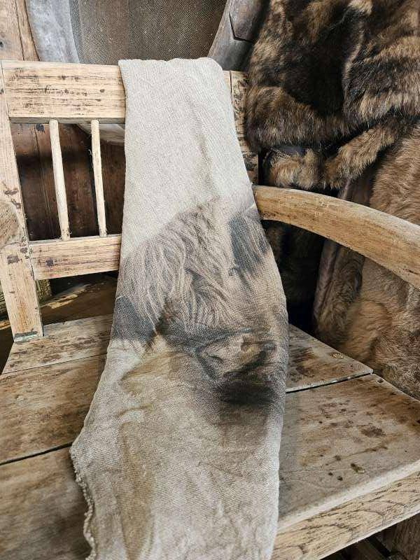 shabby doek ``WOONWINKEL RUSTIEK``, Antiek en Kunst, Ophalen of Verzenden