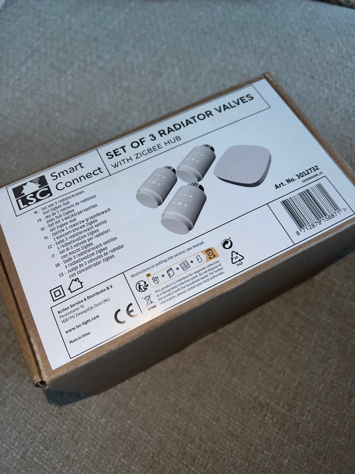 LSC Smart Connect Radiatorventielen met Zigbee Hub (3 stuks), Ophalen, Nieuw, Radiator, 30 tot 80 cm