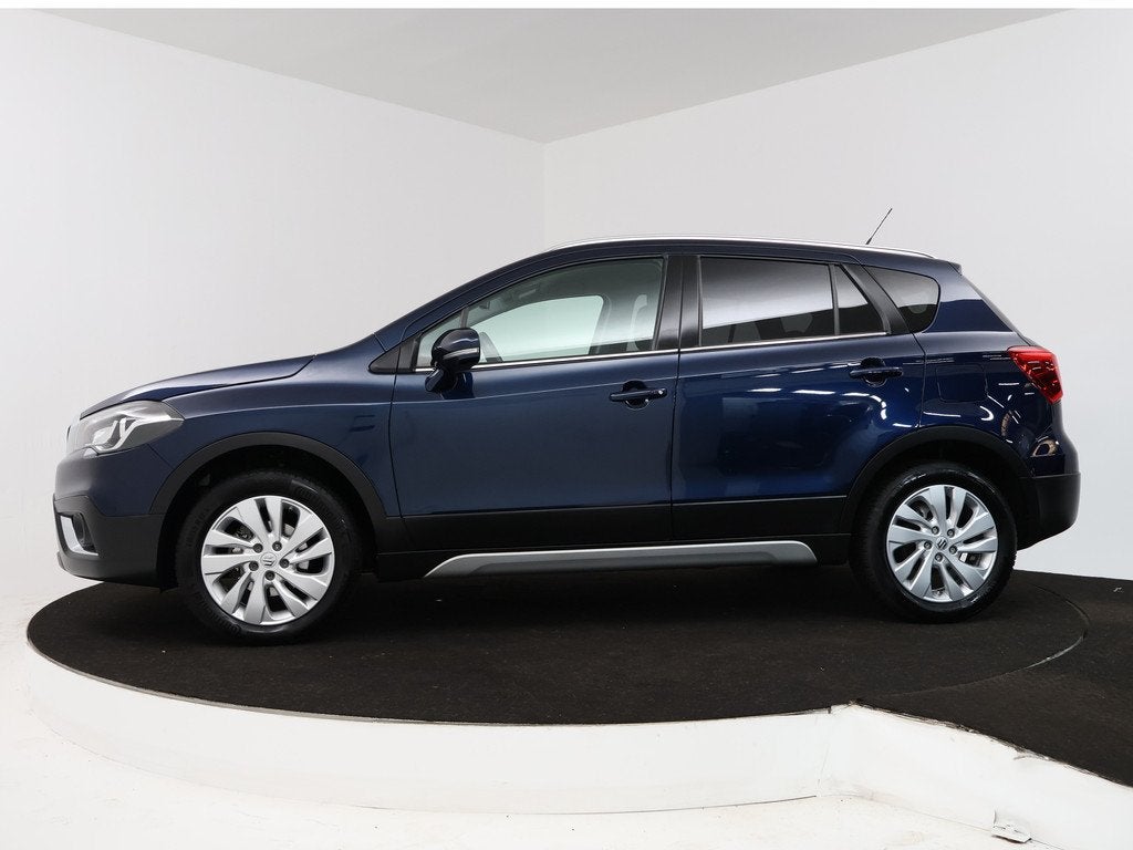 Suzuki S-Cross 1.4 Boosterjet Select Smart Hybrid | Automaat, Auto's, Suzuki, 12 maanden, Stof, Blauw, Bedrijf