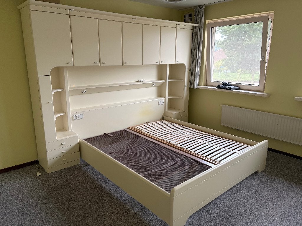 Bed, Ophalen, Wit, Tweepersoons, Overige maten