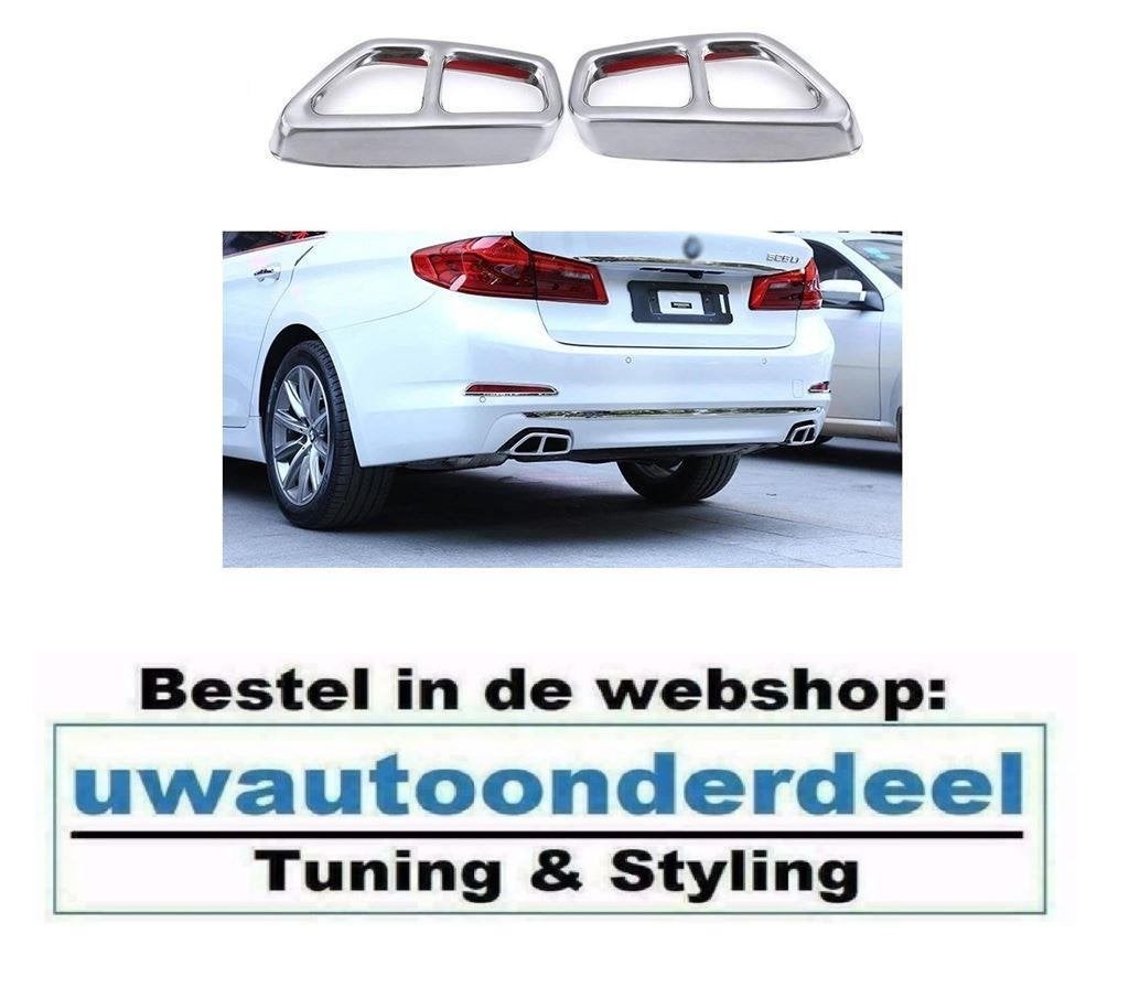 Chrome Dubbele Uitlaat Trim tip Voor Bmw G30 G31, Verzenden, Automotive Parts, A.parts@hotmail.nl, Trasmolenlaan 12 3447 GZ Woerden