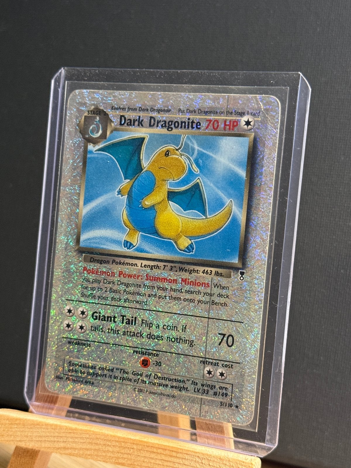 Dark Dragonite legendary collection, Ophalen of Verzenden, Zo goed als nieuw, Losse kaart, Foil