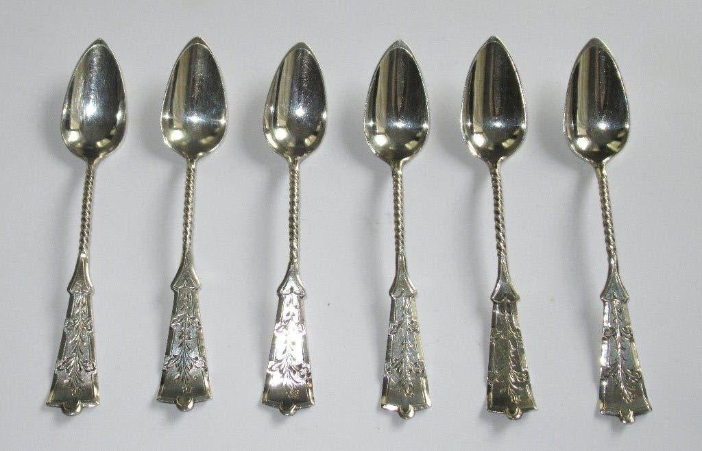 Antiek zilver koffielepels, AJ Driessen Schoonhoven ca 1930, Antiek en Kunst, Ophalen of Verzenden, Zilver