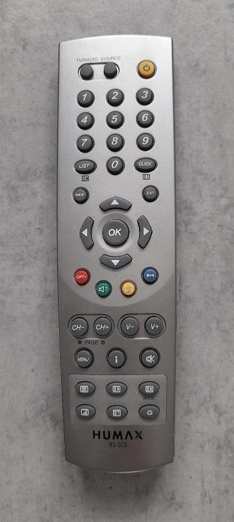 Humax RS-505 Afstandsbediening, Ophalen of Verzenden, Zo goed als nieuw, Origineel