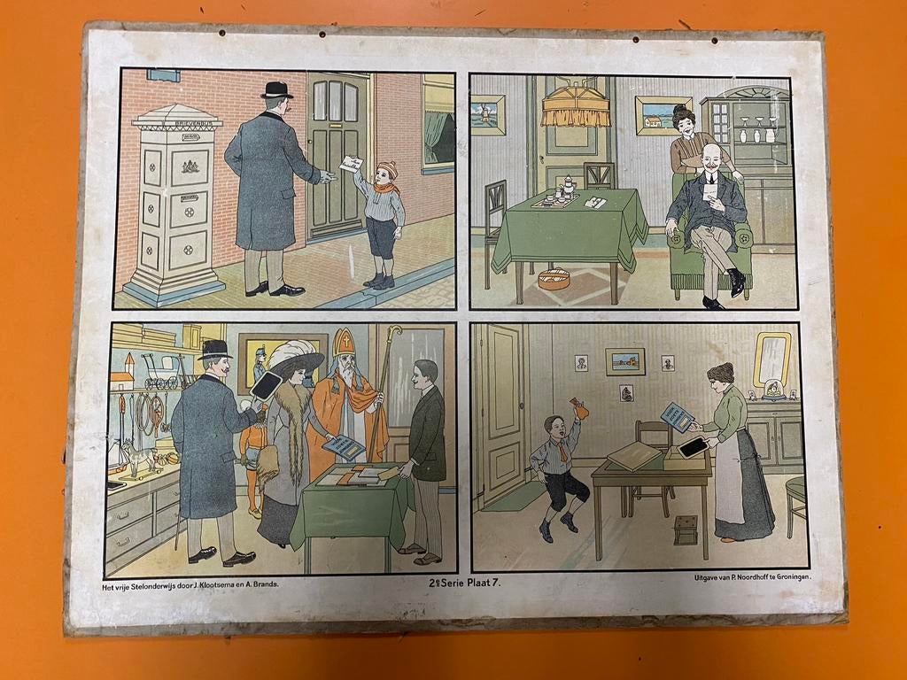 Schoolplaten sinterklaas, Ophalen, Gebruikt