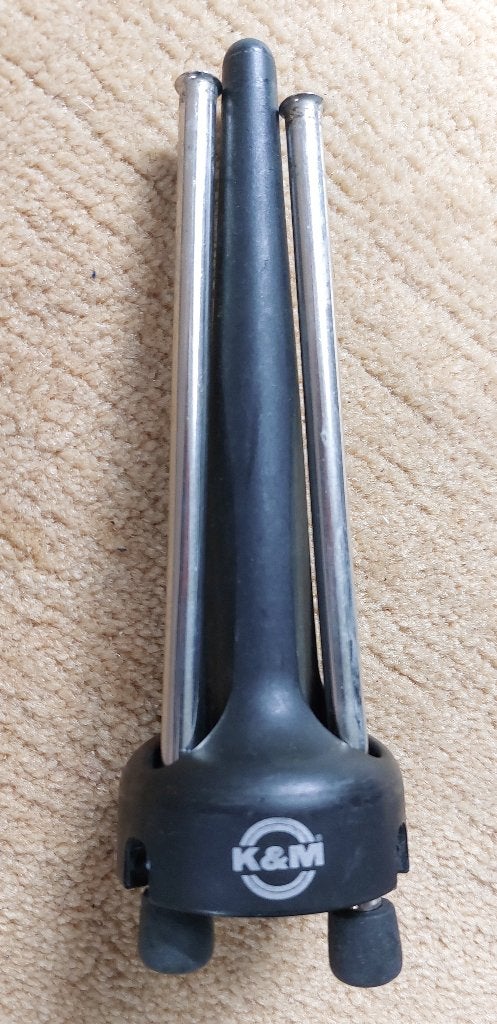 2 x K&M klarinet standaard en 1 x vintage, Ophalen of Verzenden, Gebruikt, Overige materialen, Bes-klarinet