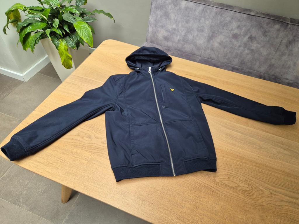 Lyle & Scott softshell jas marine S, Blauw, Ophalen of Verzenden, Lyle & Scott, Gedragen