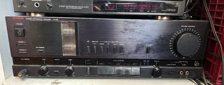 Luxman LV 103 Hybride versterker + Luxman K-100 cassettedeck, Ophalen, Versterker