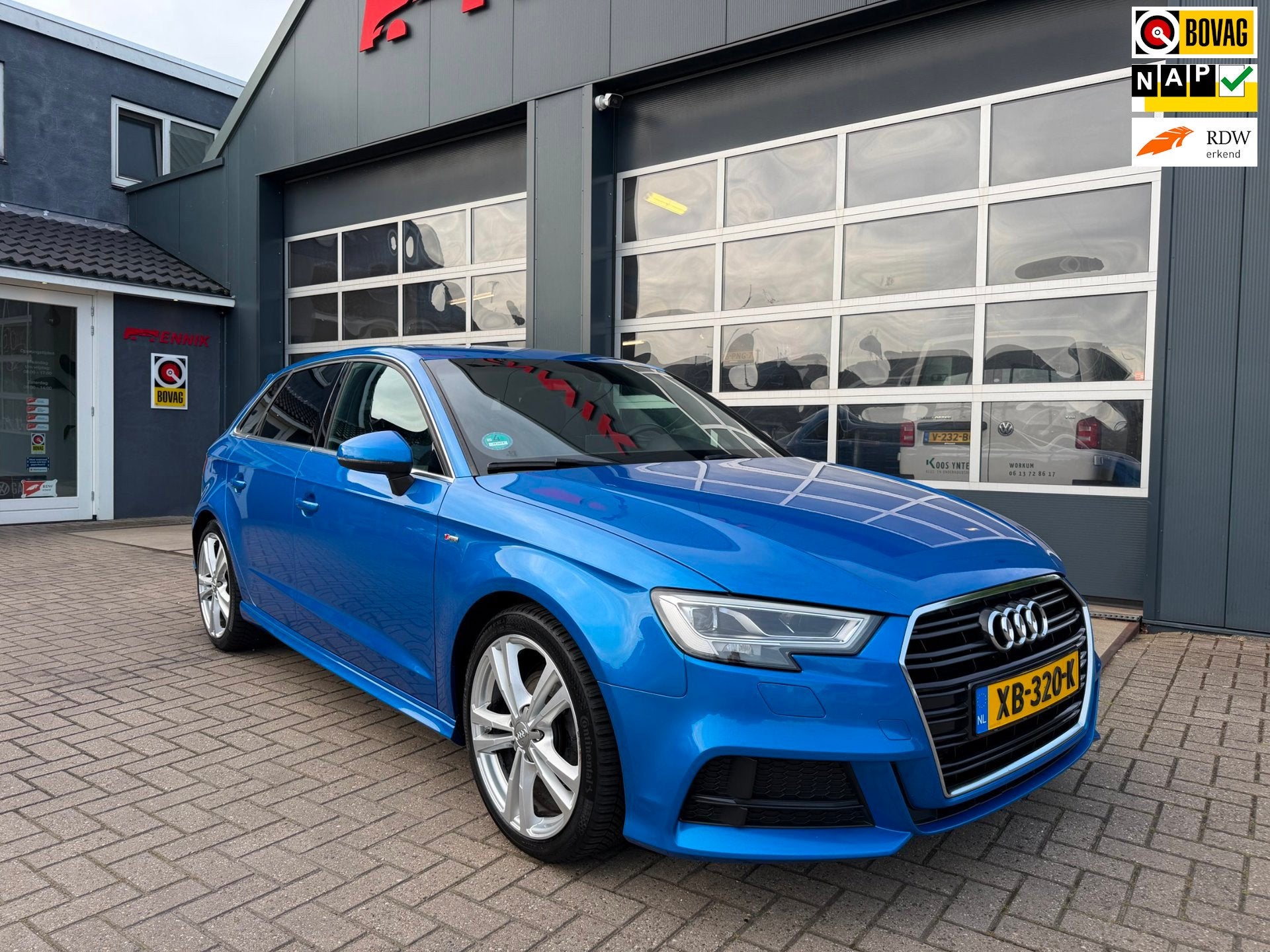 Audi A3 Sportback 1.0 TFSI Sport S Line Edition, Auto's, Audi, Gebruikt, Automatische klimaatregeling, Blauw, Origineel Nederlands
